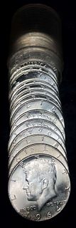 Roll (20-coins) Mint Condition 90% Silver 1964 Kennedy Half Dollars $10 FV