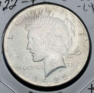 1922 Peace Silver Dollar MS63