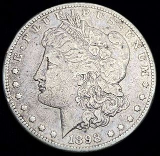 1898-S Morgan Silver Dollar VF