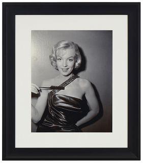 20th Century American School,Marilyn Monroe, Photograph on paper, Appears unsigned, Sight: 13.75" H x 10.75" W