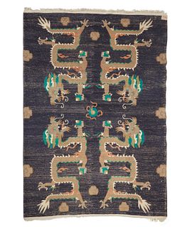 A Tibetan rug