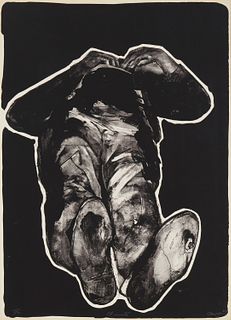 Rafael Canogar (b. 1935), "El Muerto," 1969, Lithograph on paper, Image/Sheet: 30.125" H x 22" W