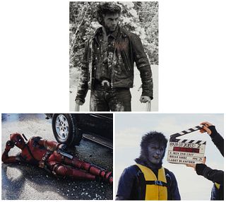 21st Century American School, A group of production photographs from Marvel movies featuring Wolverine, Deadpool, and Beast from the Marvel Cinematic 