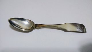 Charles Hall Monogrammed Silver Spoon