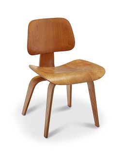 Ray and Charles Eames (1912-1988 and 1907-1978), DCW Molded Plywood Dining Chair for Herman Miller, mid-20th century