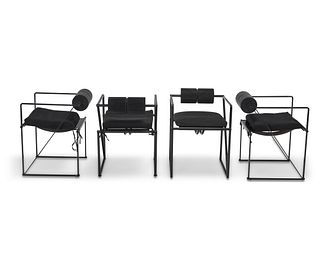 Mario Botta (b. 1943), Four Seconda armchairs for Alias, late 20th century