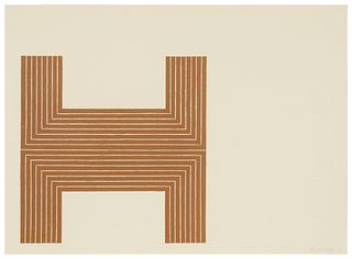 Frank Stella (1936-2007), "Pagosa Springs," from the "Copper Series," 1970, Lithograph in copper on paper, Image/Sheet: 16" H x 22" W