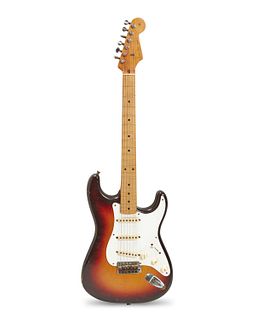 An vintage Fender Stratocaster electric guitar