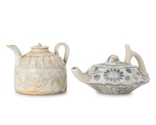Two Chinese ceramic teapots