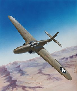 Steve Ferguson (B. 1946) "Bell P-59 Airacomet"
