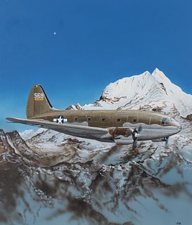 Steve Ferguson (B. 1946) "Curtiss C-46 Commando"
