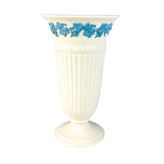 Wedgwood of Etruria Embossed Queensware Porcelain Vase
