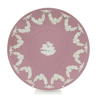 Vintage Wedgwood Pink Jasperware Plate