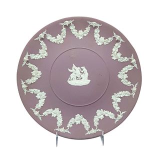 Wedgwood Jasperware Lavender Porcelain Decorative Plate