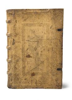 Lucas, FConcordantiae bibliorum sacrorum vulgatae editionis... Mit gestoch. Druckermarke auf Titel u. großer Holzschnitt-Dr