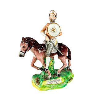 Staffordshire Porcelain Figurine, Don Quixote