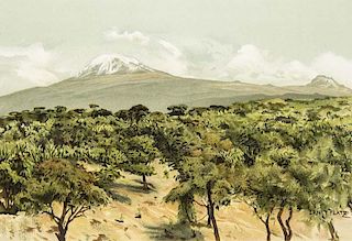 Meyer, HansDer Kilimandjaro. Reisen und Studien. Mit 4 Tafeln in Farbendruck, 16 Tafeln in Lichtdruck, 20 in Buchdruck, 2 fa