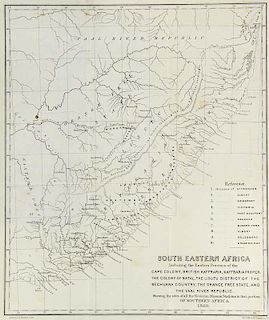 Shaw, WilliamThe Story of my Mission in South-Eastern Africa. Mit 1 mehrf. gef. Karte und 4 Stahlstichen. London, Hamilton e