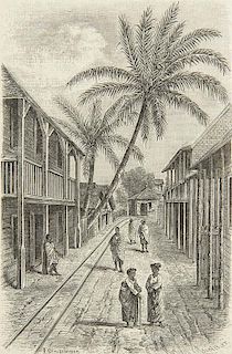 Keller, ConradReisebilder aus Ostafrika und Madagaskar. Mit 43 Textholzschnitten. Leipzig, Winter, 1887. X, 341 S. OLwd.