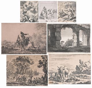(7) Assorted Etchings and Engravings
