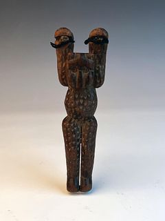 AFRICAN CARVING OF LEOPARD