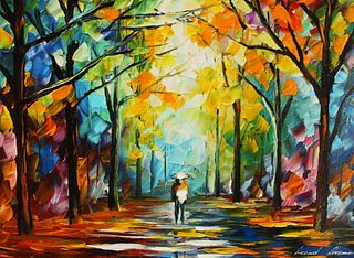 GICLEE ON CANVAS BY LEONID AFREMOV SN DATED