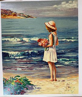 SIGNED NUMBERED BEACH PRINT PEREZ