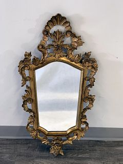 ITALIAN CARVED & GILDED MIRROR