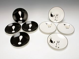 KATE SPADE LENOX WICKFORD FOREST FOX & EXCLAMATION PLATES SETS
