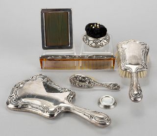 GORHAM AND OTHER STERLING SILVER AND STERLING-HANDLED ARTICLES, LOT OF SEVEN