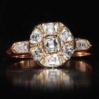 FINE DIAMOND CLUSTER RING