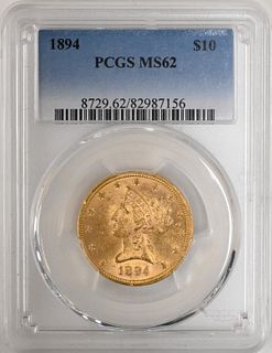 1894 PCGS MS 62 Ten Dollar Gold Liberty
