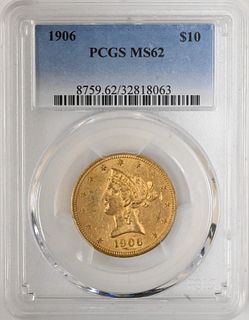 1906 PCGS MS 62 Ten Dollar Gold Liberty