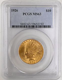 1926 PCGS MS 63 Ten Dollar Gold Indian
