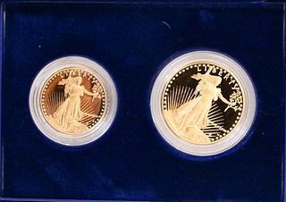 1987 One $50 Gold and One $25 Gold Eagle Proofs