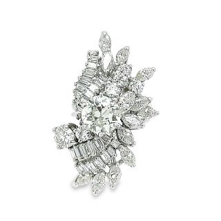 Art Deco Platinum Diamond RingÂ 
