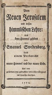 Swedenborg, Emanuel
Vom Neuen Jerusalem und dessen himmlischen Lehre: aus dem Himmel gehoeret. Nebst einem Vorbericht vom neu