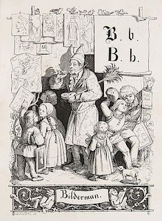 Reinick, Robert
ABC-Buch fuer kleine und groeßere Kinder, gezeichnet von Dresdner Kuenstlern.  Mit Singweisen von F. Hiller.