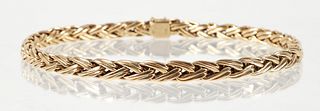 14K Double Link Wheat Chain Necklace