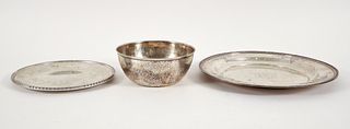 Group of Three Sterling Silver Holloware Pieces 