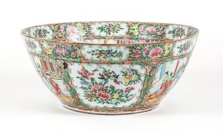 A 19th Century Cantonese Famille Rose punch bowl