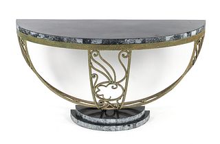 Art Deco Style Console Table in Manner of Paul Kiss 