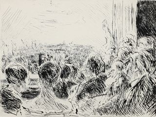 Max Liebermann 1922 etching Das Konzert
