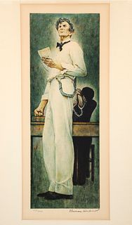 Norman Rockwell Lincoln for the Defense Signed Lithograph