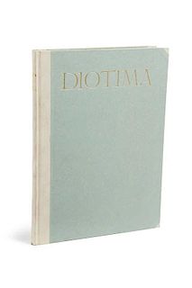 Diotima d. I. Susette GontardDie Briefe der Diotima. Insel-Verlag. Leipzig. 4°. 72 S. Halbpergament, 1920, Begleitheft und