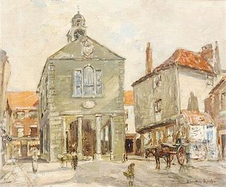 Alexander Roche, (British, 1861-1921), Town Hall, Vetheuil - Near Paris