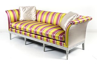 Louis XVI Style Sofa Scalamandre Silk Upholstery