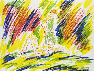 Salomé (Wolfgang Ludwig Chilarz)Goetterdaemmerung. 1984. Mit 20 (farbigen) Alugraphien u. 5 Beiblaettern beinhaltend einen