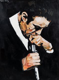 Clifford Bailey Acrylic on Canvas Lenny Bruce 