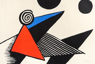 Alexander Calder Bonnet Phrygien Signed Lithograph 1969